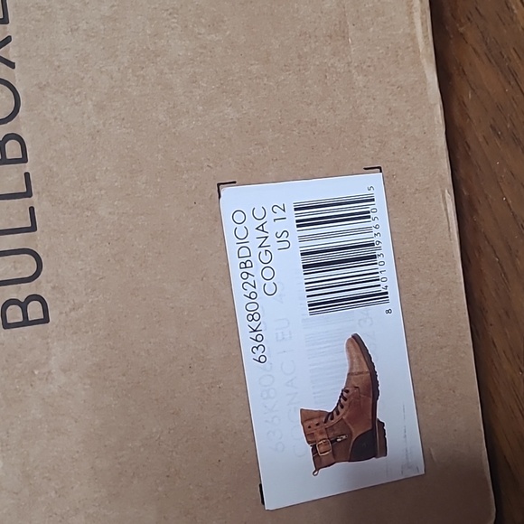 New in box! Bull Boxer 45 Mens 11.5 leather chukka lace up ankle boots cognac main image 13